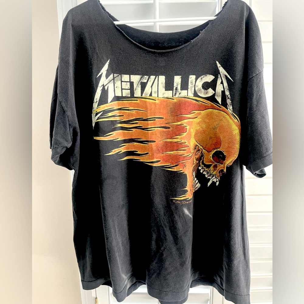METALLICA 1994 Rare Vintage Single Stitch Summer Sh*t Tour Tee Shirt Sz XL Cut
